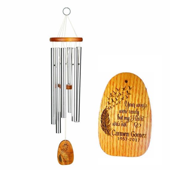 Engraved Memorial Wind Chime Personalized Wind Chime