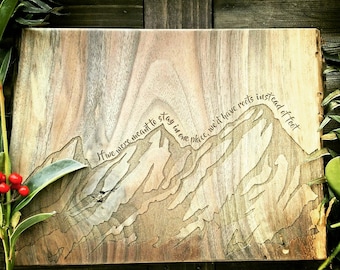 Mountain Range Board, Flatirons, Colorado, Mountains, Free Personalization