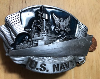 Us navy belt buckle | Etsy