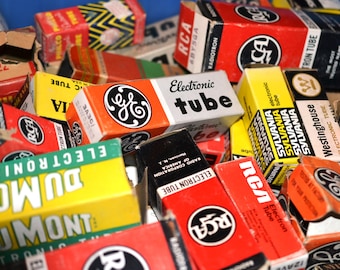 Electronic Tubes Lot Wholesale Lot Electronic Vacuum Tube Electron Audio Ham Radio Valve Tube Glass Bulb Steampunk Industrial Finding Supply