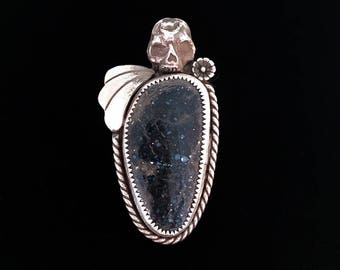New Lander Turquoise + Skull Ring