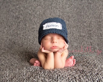 personalized newborn beanie hats