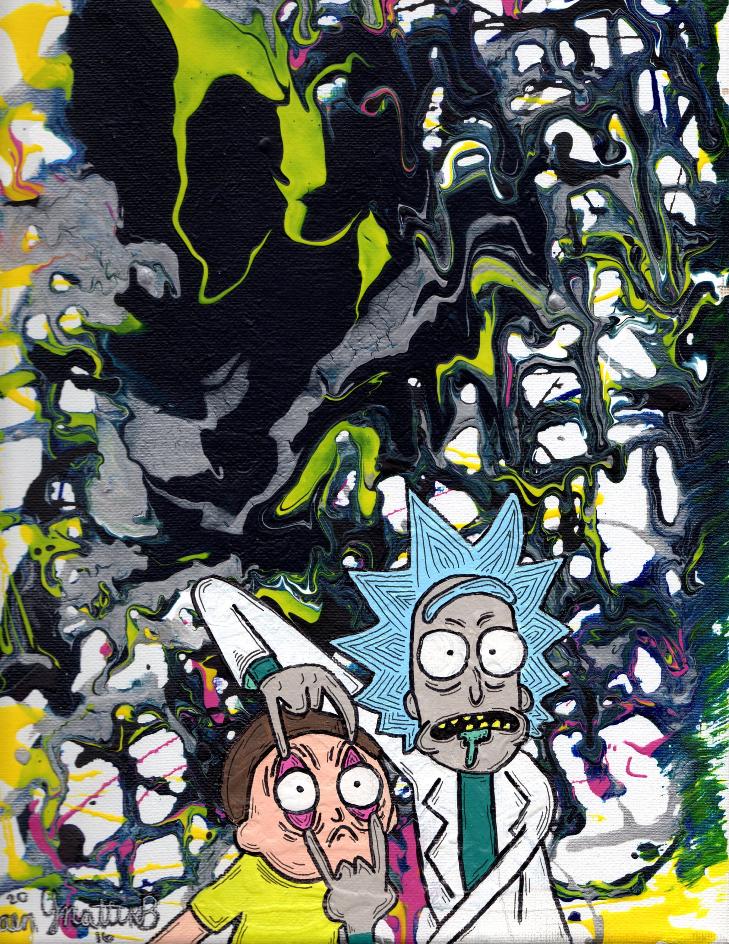 Rick and Morty Ricky and Morty Art Rick and Morty Painting Rick and Morty Ricky and Morty Art Rick and Morty Painting