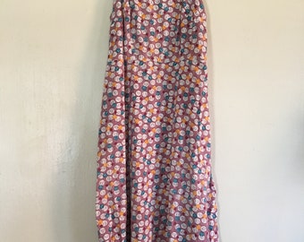 Playful Pattern Midi Summer Dress