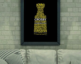 Pittsburgh Penguins 2017 Stanley Cup Print 16X20