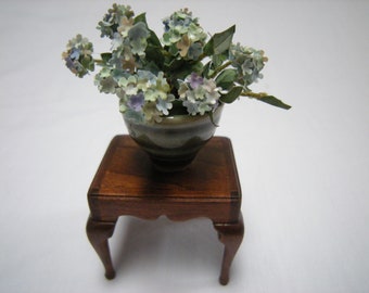 miniature blue hydrangea