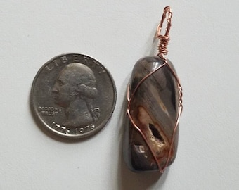 Agate Copper Pendant
