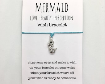 wish bracelet, mermaid bracelet, beach anklet, party favour, friendship bracelet, beach jewelry, mermaid jewelry, bridesmaid gift