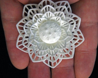 3D Printed Filigree "Thank You" Lotus Flower