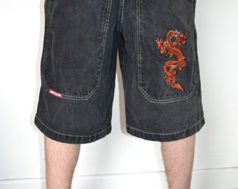 JNCO Jeans Y2K 90's Skater boy black shorts