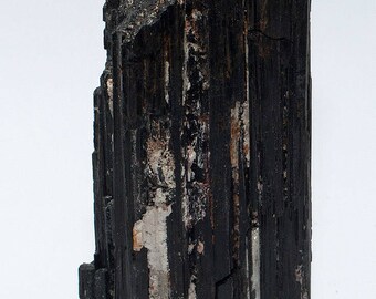 Black Tourmaline/Schorl Crystal XL No. 7 with stand area 325 grams