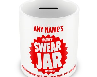 swear jar cursing jar you say it you pay it offensive
