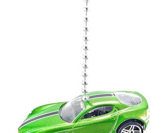 Alfa Romeo 8C Competizione - Green Diecast Ceiling Light Fan Pull Ornament - Hot Wheels Model