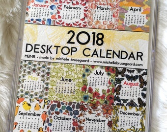 2018 Desktop Calendar