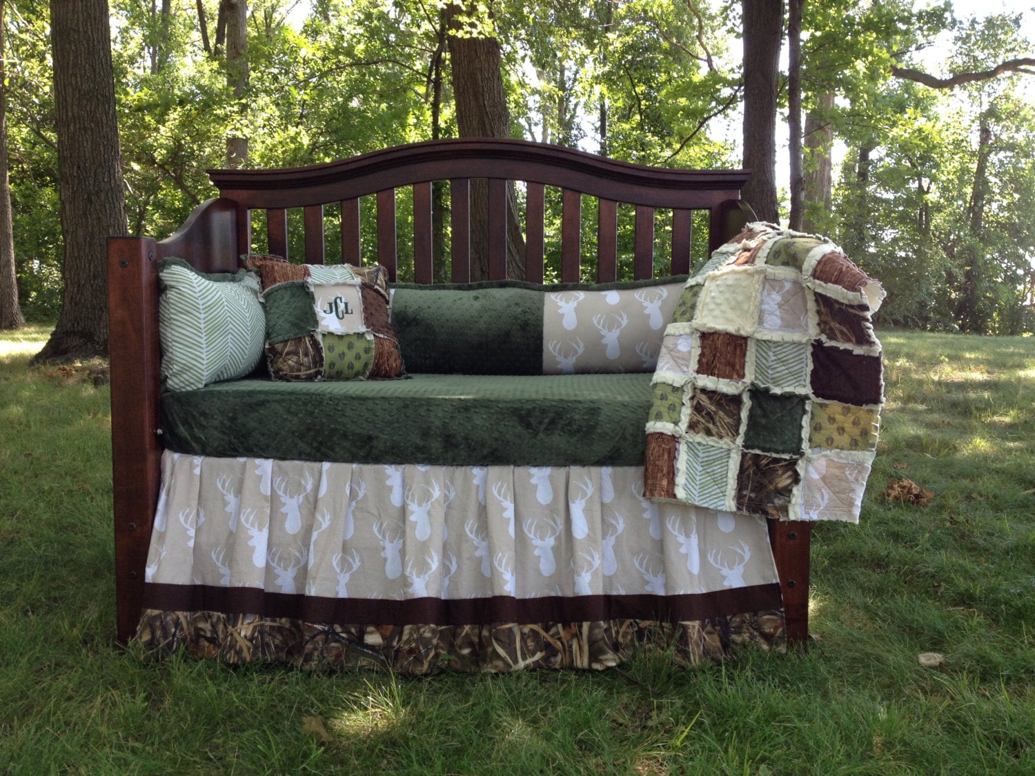Bucks Tracks Rubs Custom Baby Bedding And Nursery Sets Zoom