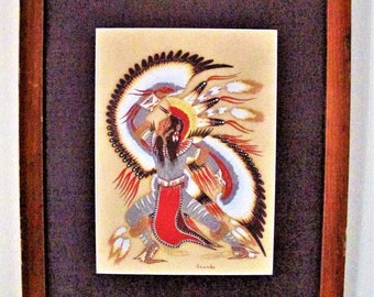 Southwestern Style Oil Pastel Print
