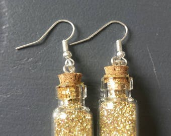 Earrings mother and glitter