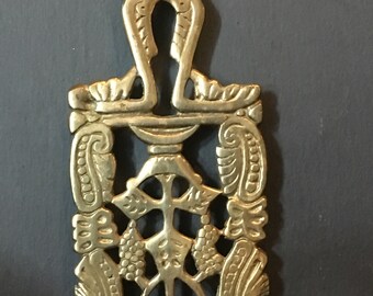 Vintage Japanese Brass Trivet