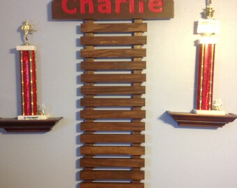 Martial Arts Display for 8 Belts & choice of 9 colors NOW IN HONEYCOMB