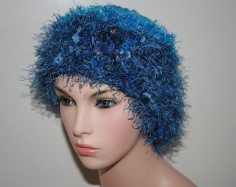 No: 10 Freeform crochet hat, wearable art, OOAK