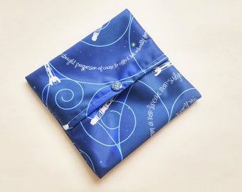 Whovian, Pad wrap, Pad Wrapper, Mini Wet bag, Small Wet bag, Wet Bag, Cloth Pad Wet Bag, Cloth Pads.