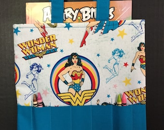 Wonder Woman Crayon Tote