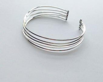 Sterling Silver Cuff Bracelet - Silver Wire Cuff Bracelet - Silver Cuff for Women - Sterling Silver Bracelet - Silver Bracelet Cuff