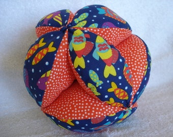 Funky Fish Easy-Catch Baby/Toddler Clutch Ball - Baby Shower Gift