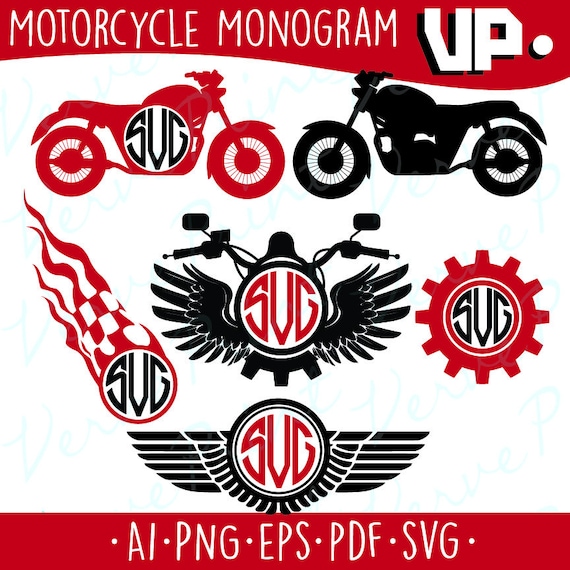 Download Motorcycle Monogram Svg Motorcycle Svg Ai Eps Pdf Png
