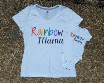 rainbow mommy and me outfits
