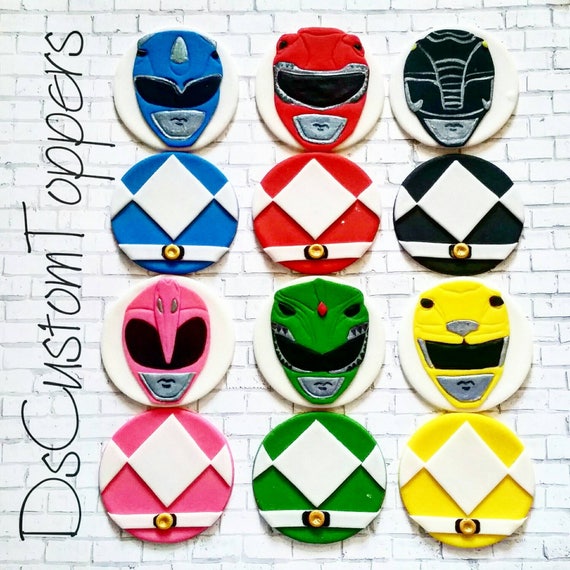 Power Rangers Cupcake toppers