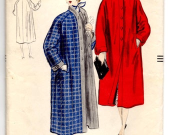 1950's Vogue Reversible Coat Pattern - Bust 30-32" - No. 7781