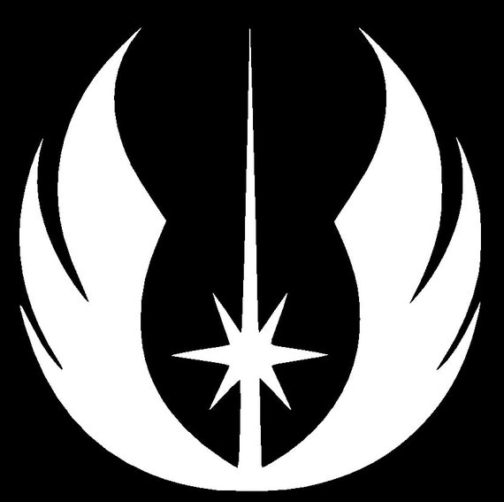 Jedi Order Symbol Logo Vinyl Decal Sticker Bumper Window Wall