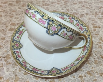 Vintage Noritake "Portland" Teacup and Saucer