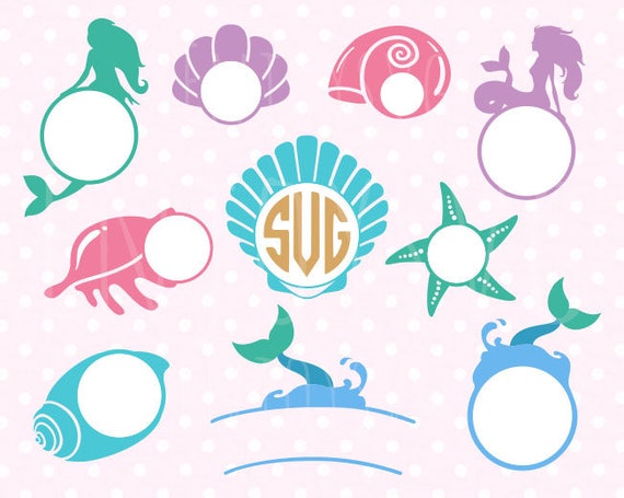 Free Free 136 Monogram Frame Mermaid Monogram Svg SVG PNG EPS DXF File