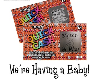 pregnancy announcement surprise pregnancy announcement scratch off tickets pregnancy announcement cards scratch off cards