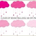 Rain cloud clipart pink cloud clipart baby shower clip art set baby girl weather digital clouds commercial use nursery Scrapbooking