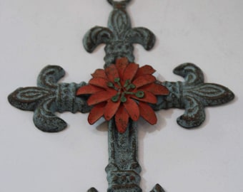Decorative Cross, Decorative Wall Cross, Decorative Crucifix, Wall Cross, Christian Decor, Iron Cross, Religious Wall Decor, Ornate Cross