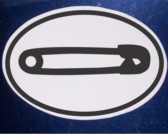 Safety Pin Car Magnet, Solidarity Magnet, Oval Car Magnet, Love Car Magnet, Solidarity Car Magnet