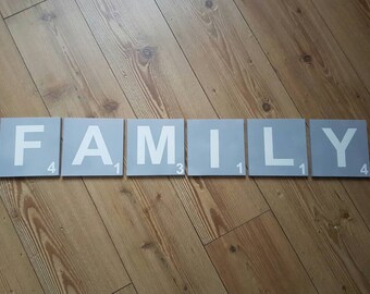 Large Wooden Scrabble Tiles