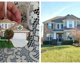 House Ornament, House Warming Gift, Personalized Gift, House Replica, Personalized ornament, Gift Ideas