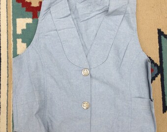 Rockmount Ranch Wear Vintage Western Vest Waistcoat Cowboy Style