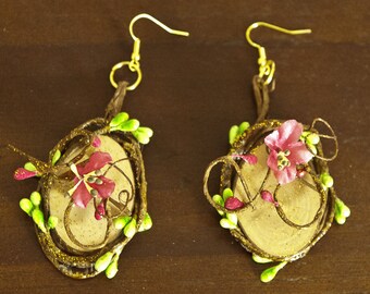Floral earrings for sweet Elf