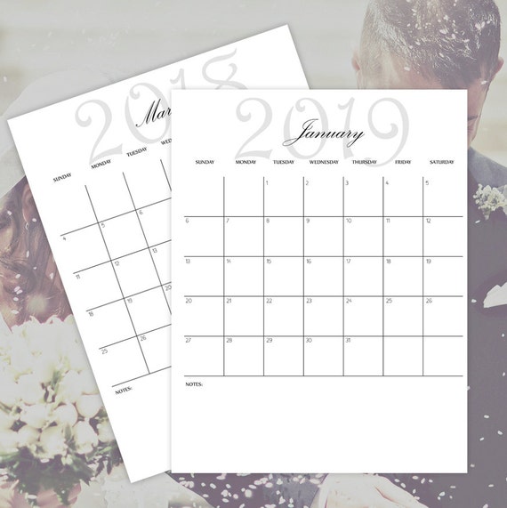 printable calendars 2018 2019 2020 2021 monthly wedding planner cover letter