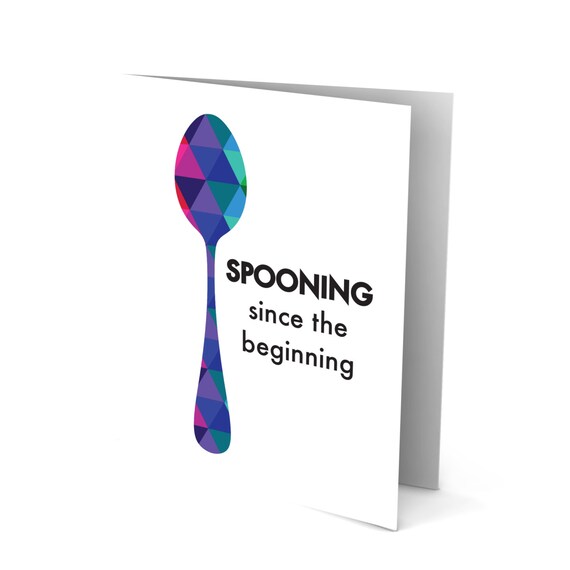 We Love to Spoon Greeting Card!
