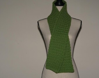 Waffle Stitch Scarf( Fern) - SPRING DISCOUNT!!!!