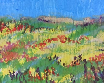 Hand Painted Fabric!