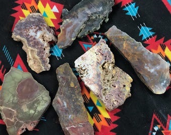 Six Jasper and Agate Slabs