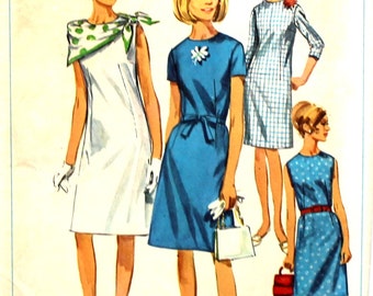 UNCUT Dress with Sleeve Options Bust 36 Simplicity 6862