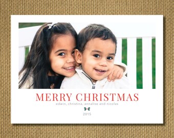 PRINTABLE - Photo Christmas Card